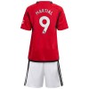 Officiële Voetbalshirt + Korte Broek Manchester United Martial 9 Thuis 2023-24 - Kids